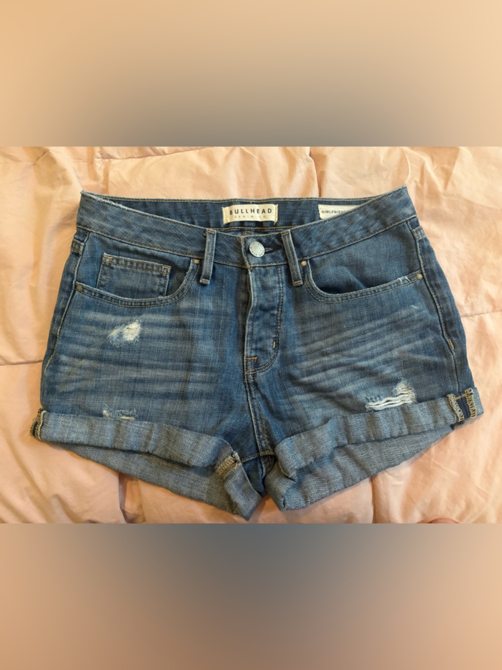 Bullhead Girlfriend Jean Shorts Size 27- 2010s Vintage